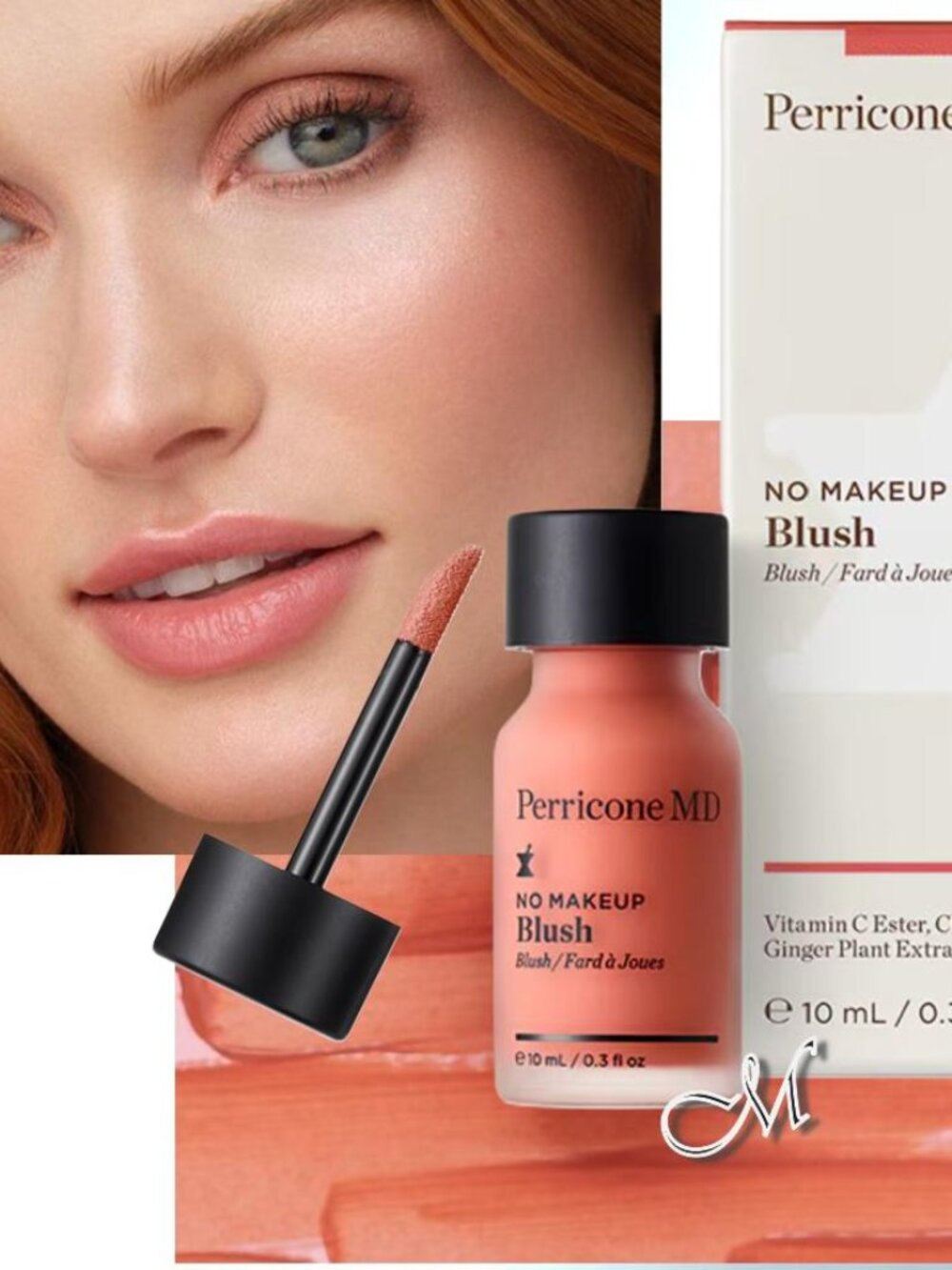 Perricone MD No Makeup Blush Vitamin C Ester Chinese Ginger Extract* 10ml NIB